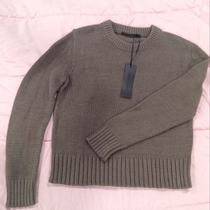 JENNI KAYNE | Classic Crewneck Sweater Taupe XXL